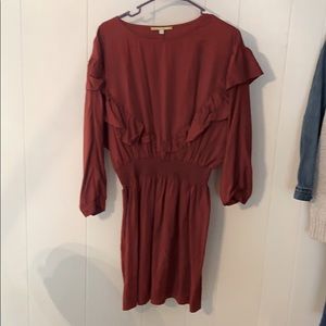 Long sleeve red Gianni bini dress